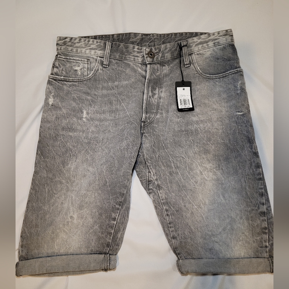 Men's G-Star Raw gray jean shorts size 34